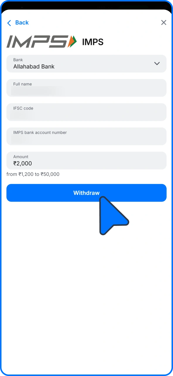 Confirm your withdrawal request on 1win
